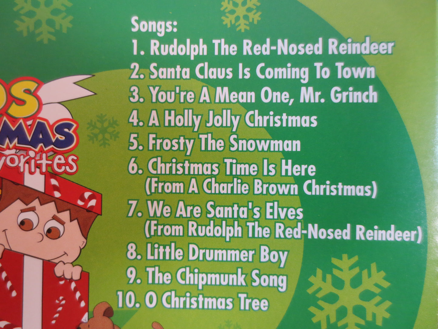 KID's CHRISTMAS Cd, CARTOON Favorites Cd, Christmas Music Cd, Childrens Cd, Kid's Compact Disc, Christmas Songs Cd, Cd's Kids