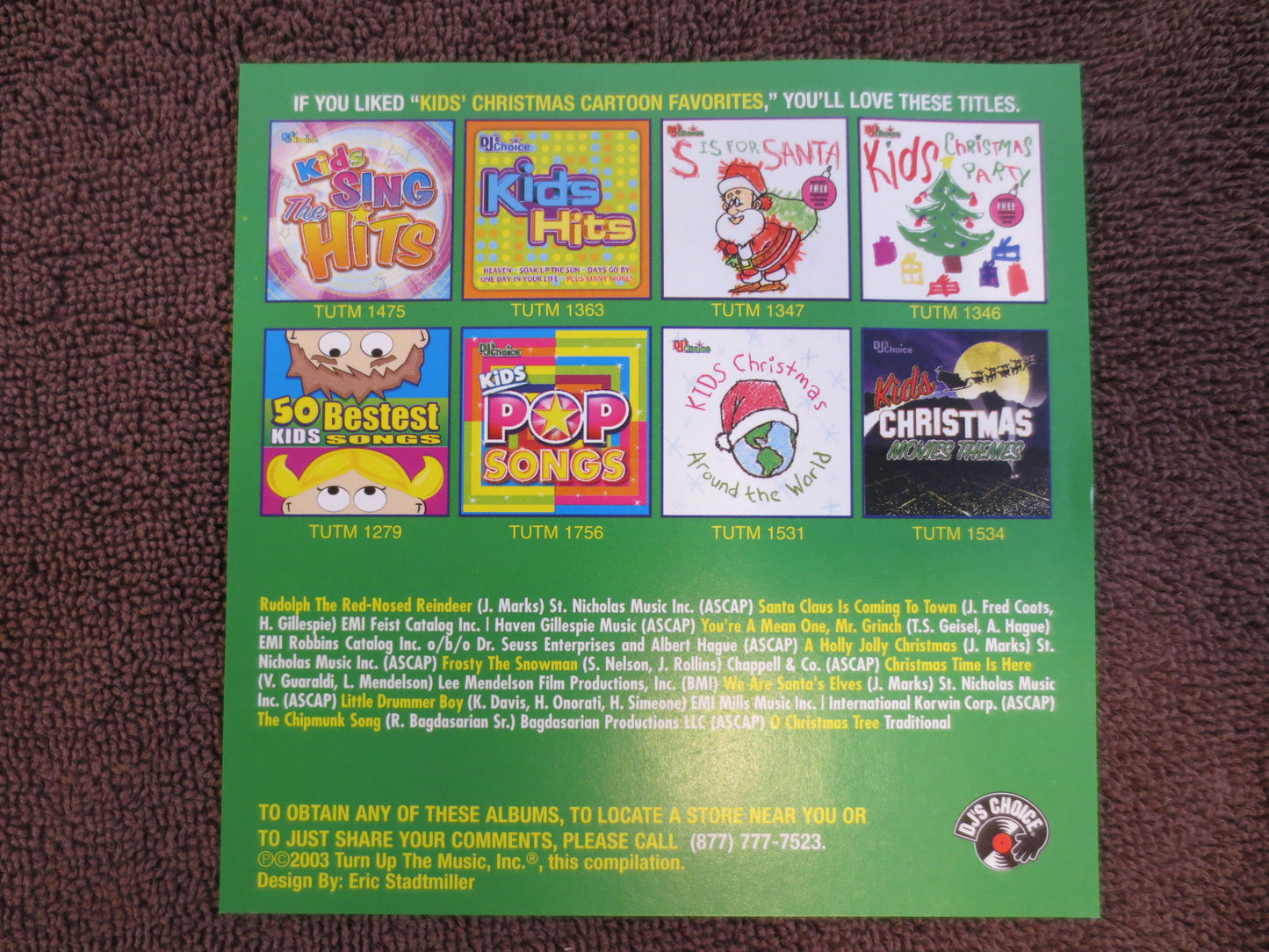 KID's CHRISTMAS Cd, CARTOON Favorites Cd, Christmas Music Cd, Childrens Cd, Kid's Compact Disc, Christmas Songs Cd, Cd's Kids