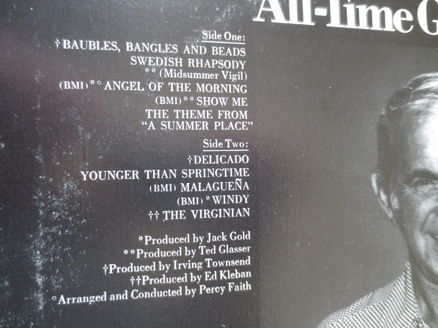 PERCY FAITH, ALLTIME Greatest Hits, Columbia Records, Percy Faith Album, Percy Faith Vinyl, Vinyl Lp, 1972 Records