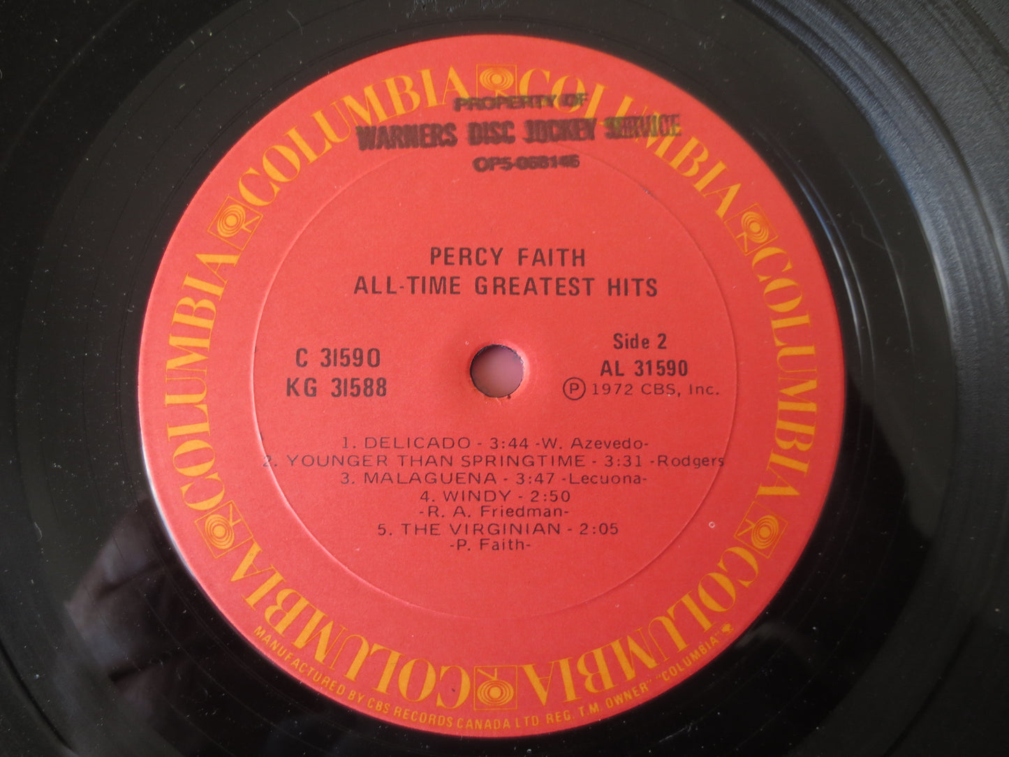 PERCY FAITH, ALLTIME Greatest Hits, Columbia Records, Percy Faith Album, Percy Faith Vinyl, Vinyl Lp, 1972 Records