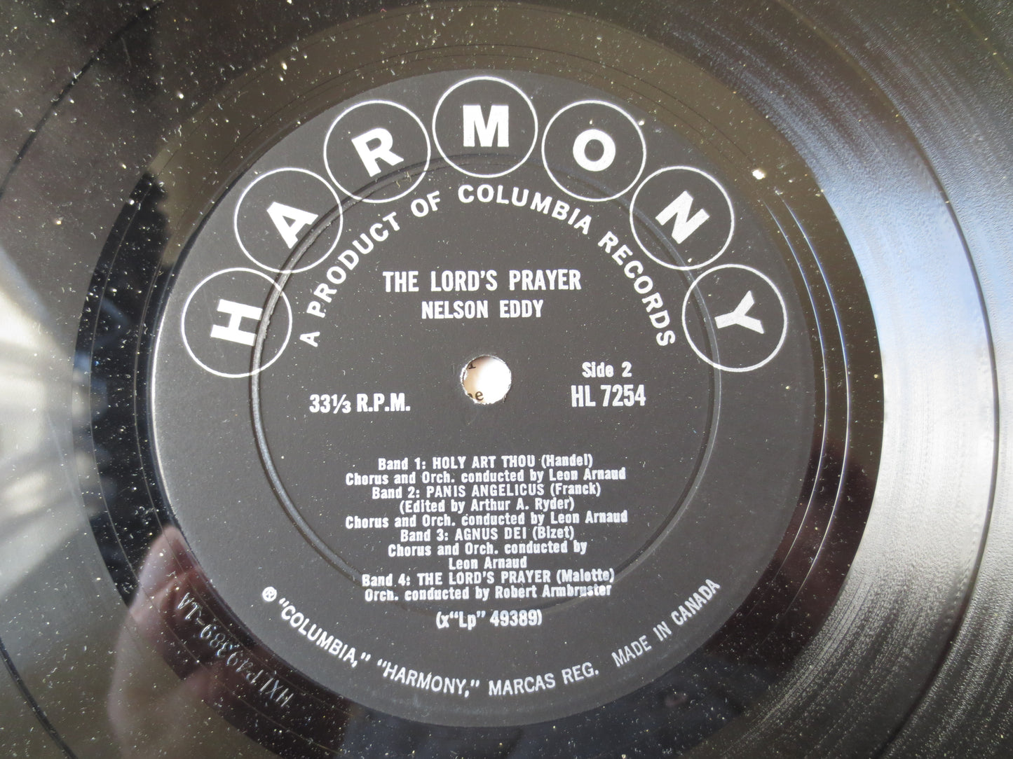 NELSON EDDY, The LORDS Prayer, Nelson Eddy Album, Nelson Eddy Vinyl, Nelson Eddy Lp, Vintage Vinyl, Lp, 1959 Records
