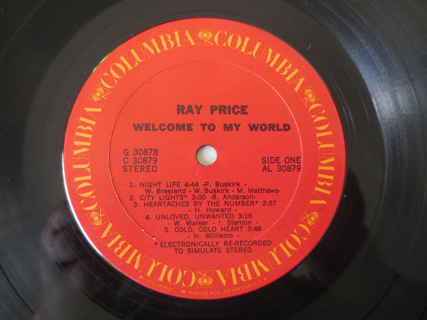 RAY PRICE, WELCOME to My World, Ray Price Records, Ray Price Albums, Country Albums, Country Music, Country, 1971 Records,