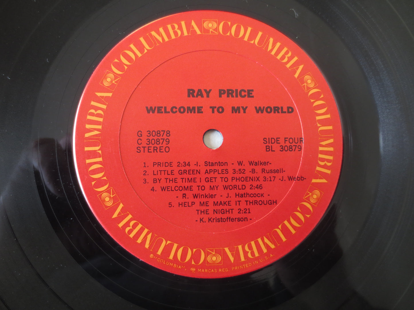 RAY PRICE, WELCOME to My World, Ray Price Records, Ray Price Albums, Country Albums, Country Music, Country, 1971 Records,