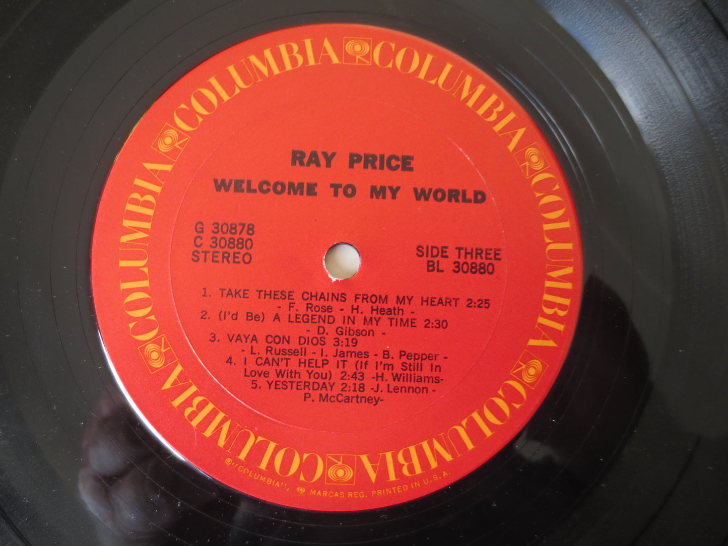 RAY PRICE, WELCOME to My World, Ray Price Records, Ray Price Albums, Country Albums, Country Music, Country, 1971 Records,