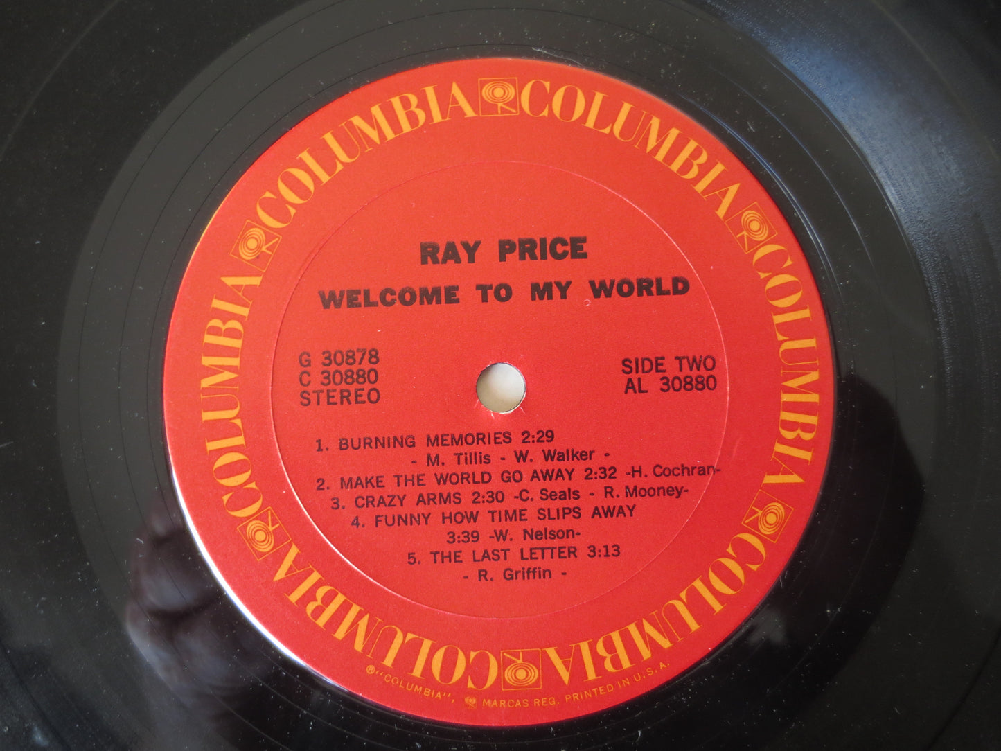 RAY PRICE, WELCOME to My World, Ray Price Records, Ray Price Albums, Country Albums, Country Music, Country, 1971 Records,