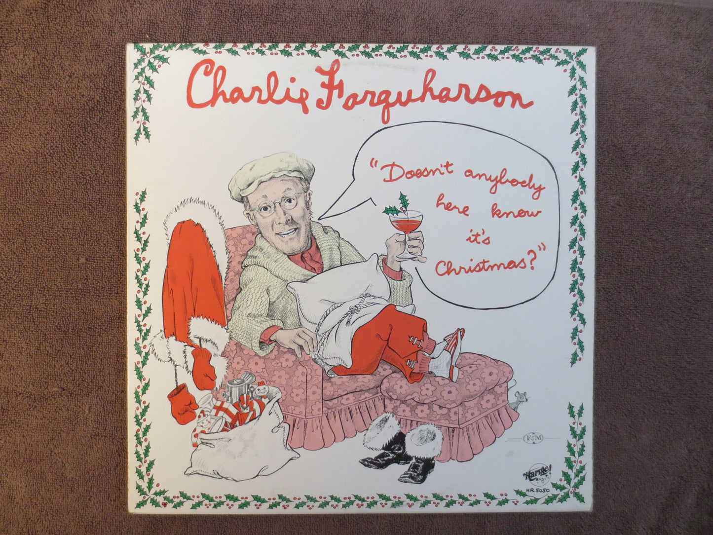 CHARLIE FARQUHARSON, CHRISTMAS Album, Christmas Vinyl, Christmas Lp, Comedy Christmas, Christmas Comedy, Vinyl, 1976 Record