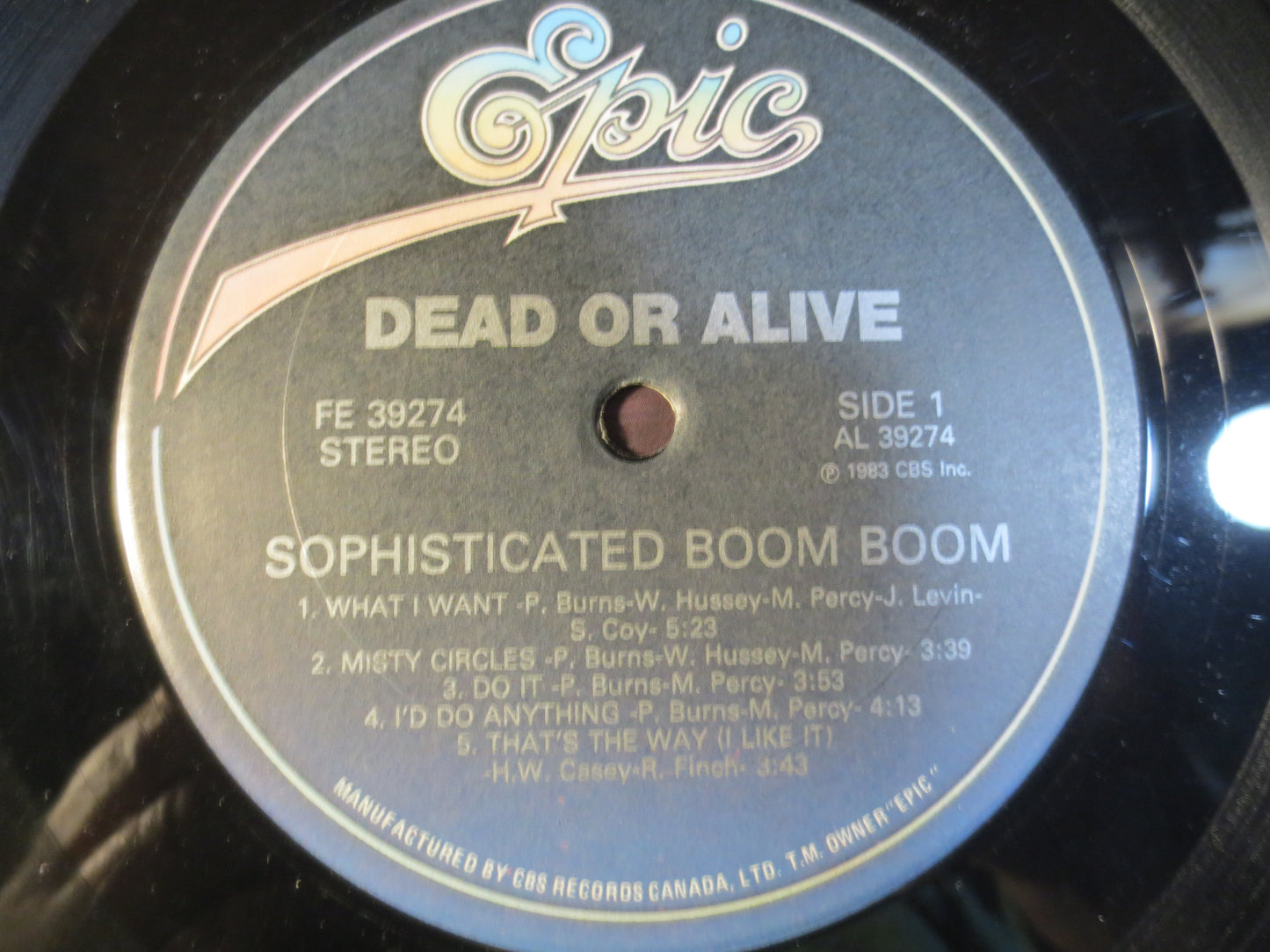 DEAD or ALIVE, 1st RECORDS, Sophisticated Boom Boom, Dead or Alive Record, Dead or Alive Album, Rock Lps, Lps, 1984 Records