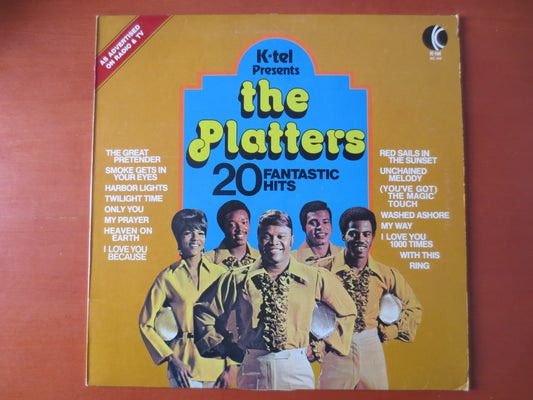 The PLATTERS, K-TEL RECORDS, 20 Fantastic Hits, The Platters Albums, The Platters Vinyl, Platters Lp, 1975 Records