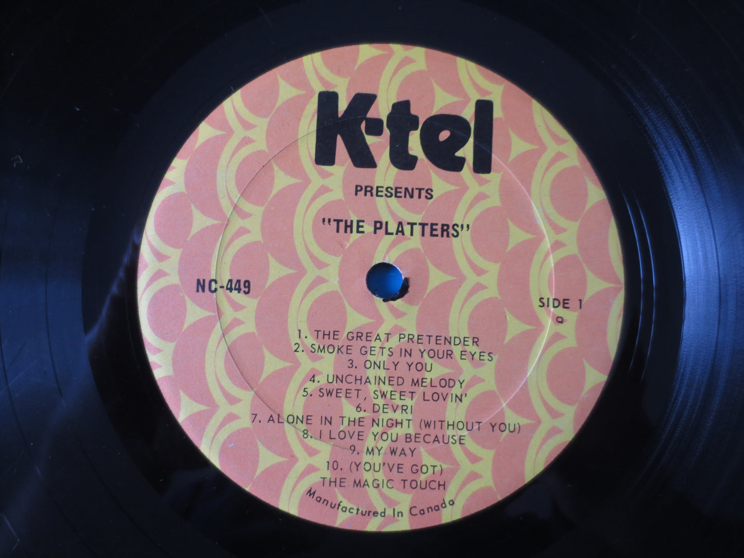 The PLATTERS, K-TEL RECORDS, 20 Fantastic Hits, The Platters Albums, The Platters Vinyl, Platters Lp, 1975 Records