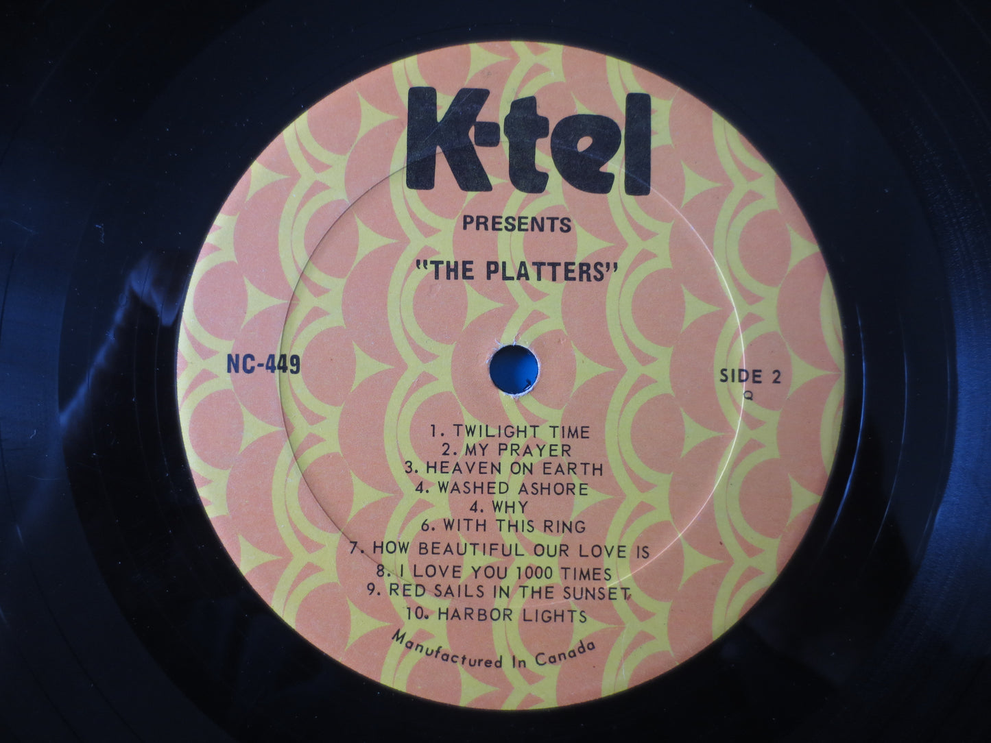 The PLATTERS, K-TEL RECORDS, 20 Fantastic Hits, The Platters Albums, The Platters Vinyl, Platters Lp, 1975 Records