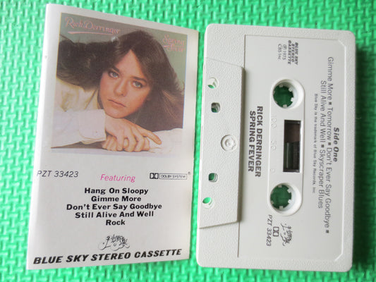 RICK DERRINGER, Tape, Spring FEVER, Rick Derringer Tape, Rick Derringer Album, Tape Cassette, Rock Cassette, Cassette Music