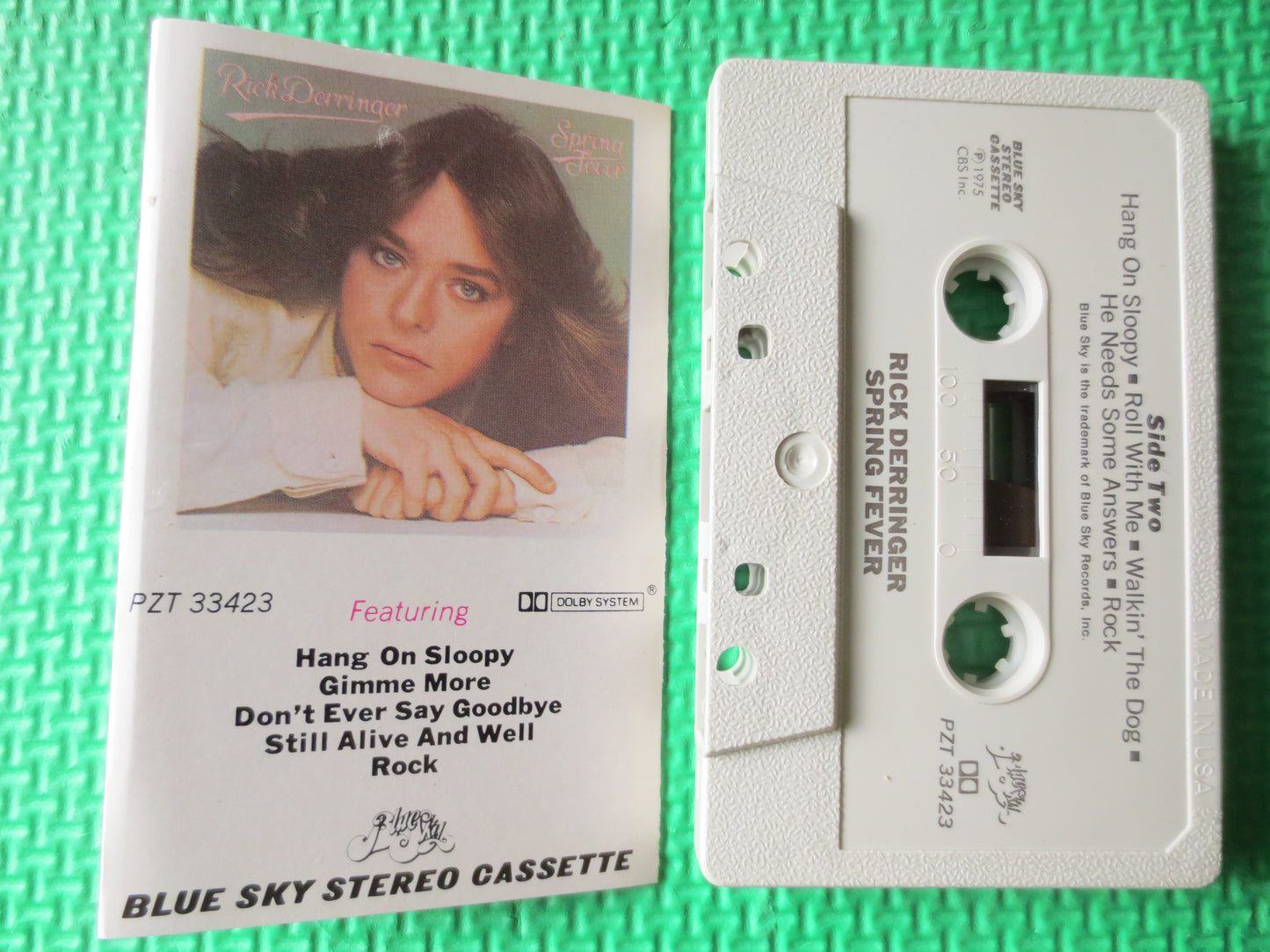 RICK DERRINGER, Tape, Spring FEVER, Rick Derringer Tape, Rick Derringer Album, Tape Cassette, Rock Cassette, Cassette Music