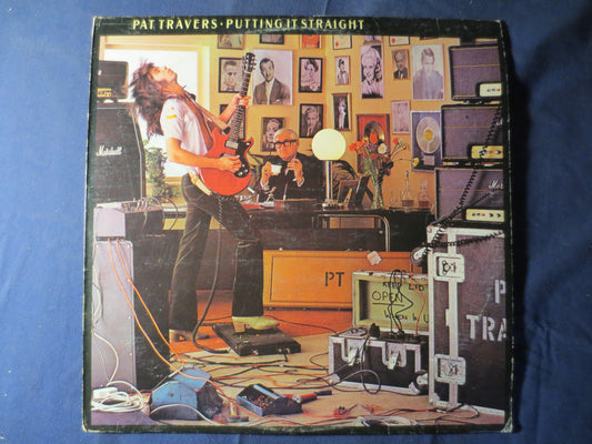 PAT TRAVERS, Putting it STRAIGHT, Pat Travers Record, Rock Record, Pat Travers Album, Pat Travers Lp, Lps, 1977 Records