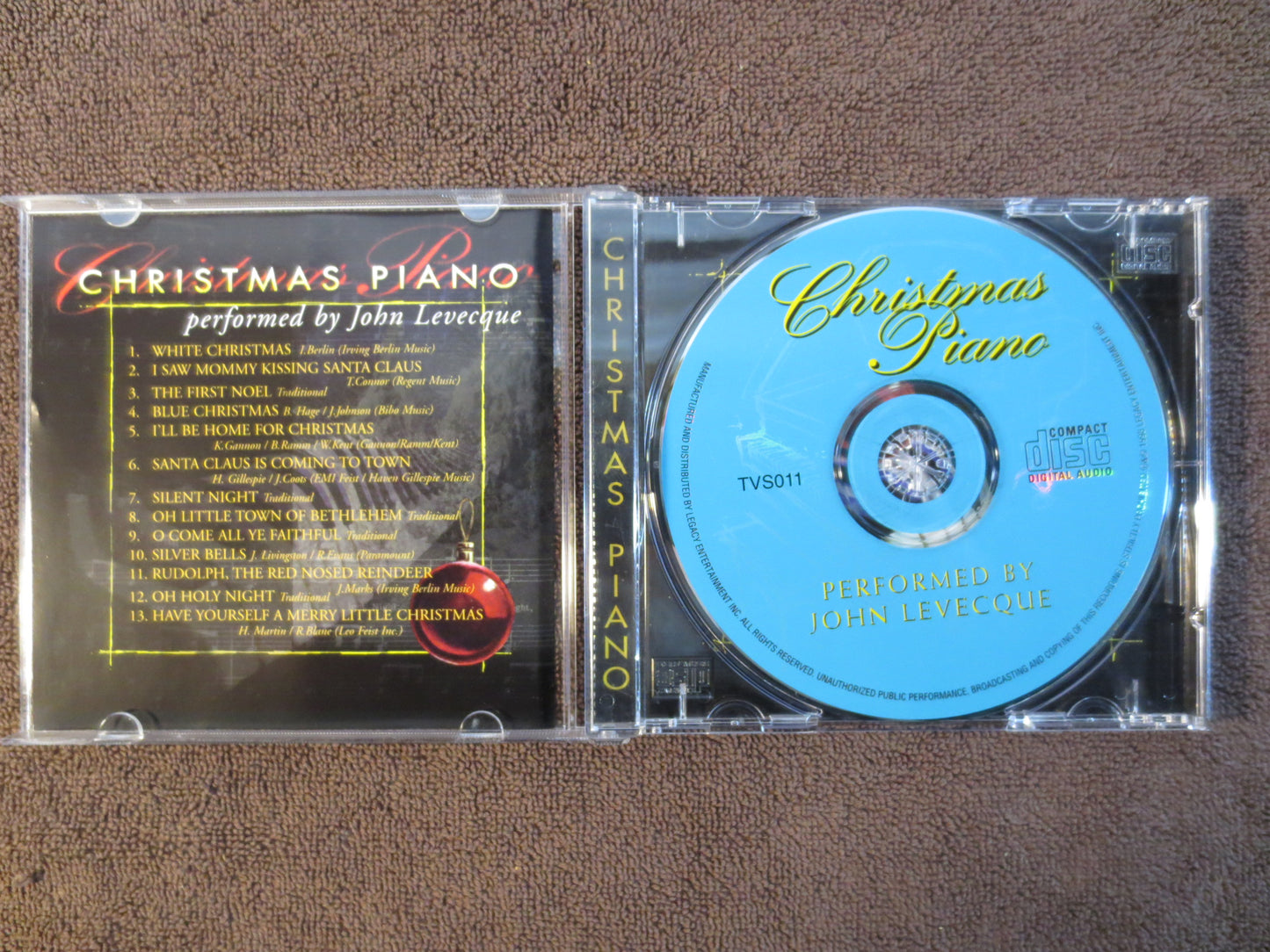 CHRISTMAS PIANO, CHRISTMAS Album, John Levecque Record, John Levecque Cd, Christmas Music, Christmas Songs, Christmas Cd