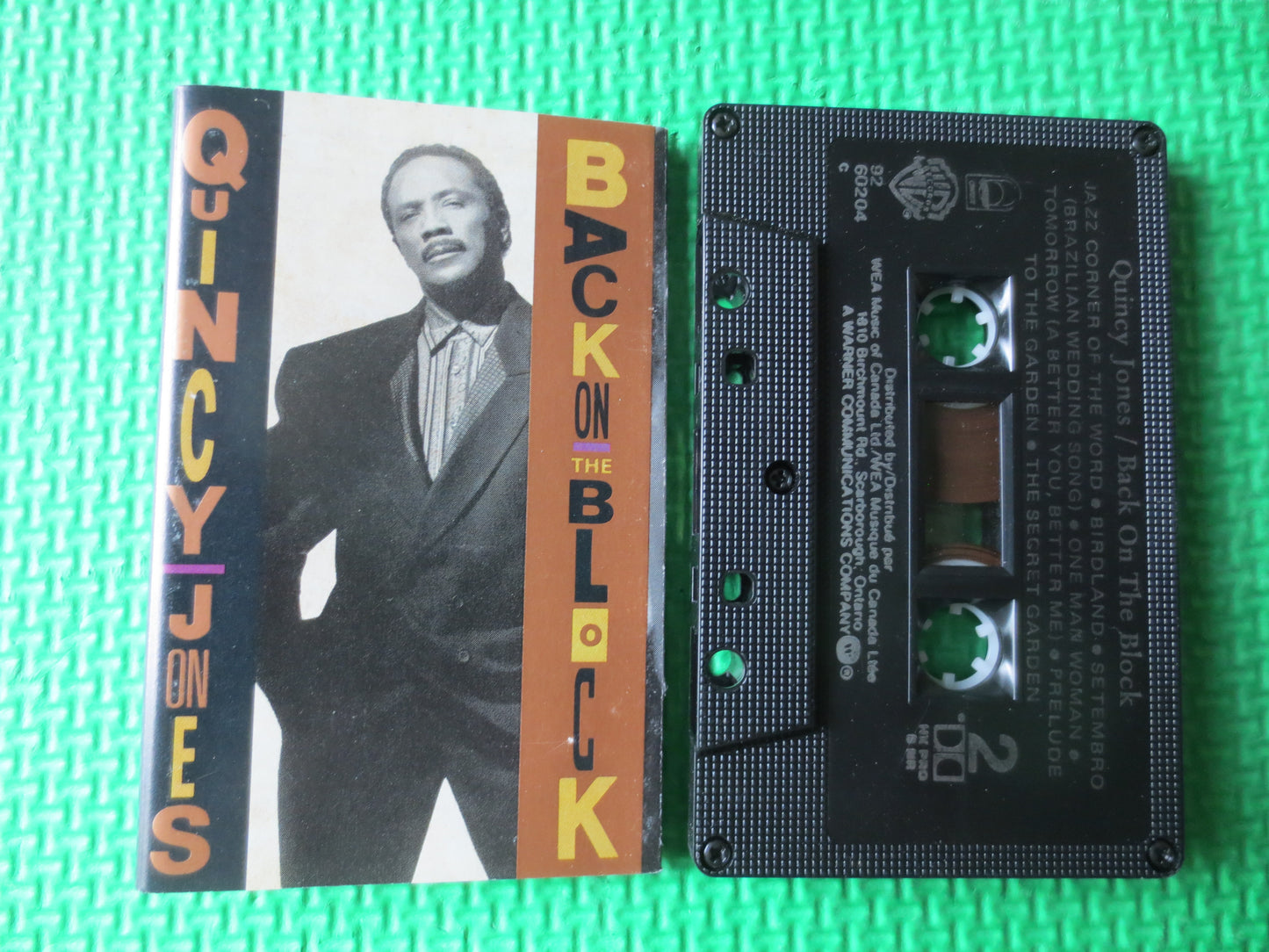 QUNICY JONES, Back on the Block, QUNICY Jones Tape, Quincy Jones Album, Tape Cassette, Jazz Cassette, Tapes, Cassette Music