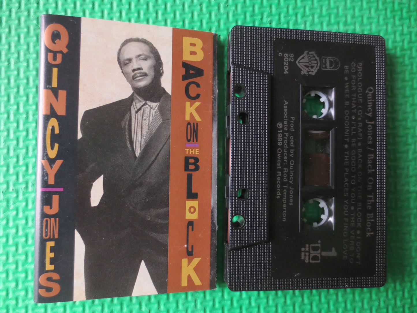 QUNICY JONES, Back on the Block, QUNICY Jones Tape, Quincy Jones Album, Tape Cassette, Jazz Cassette, Tapes, Cassette Music