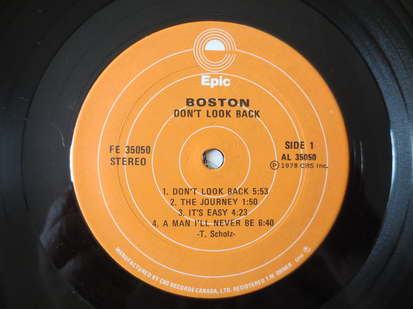 BOSTON, Don't LOOK Back, BOSTON Records, Boston lp, lps,  Rock Record, Record Vinyl, Vinyl Record, Vinyl Rock, 1978 Records