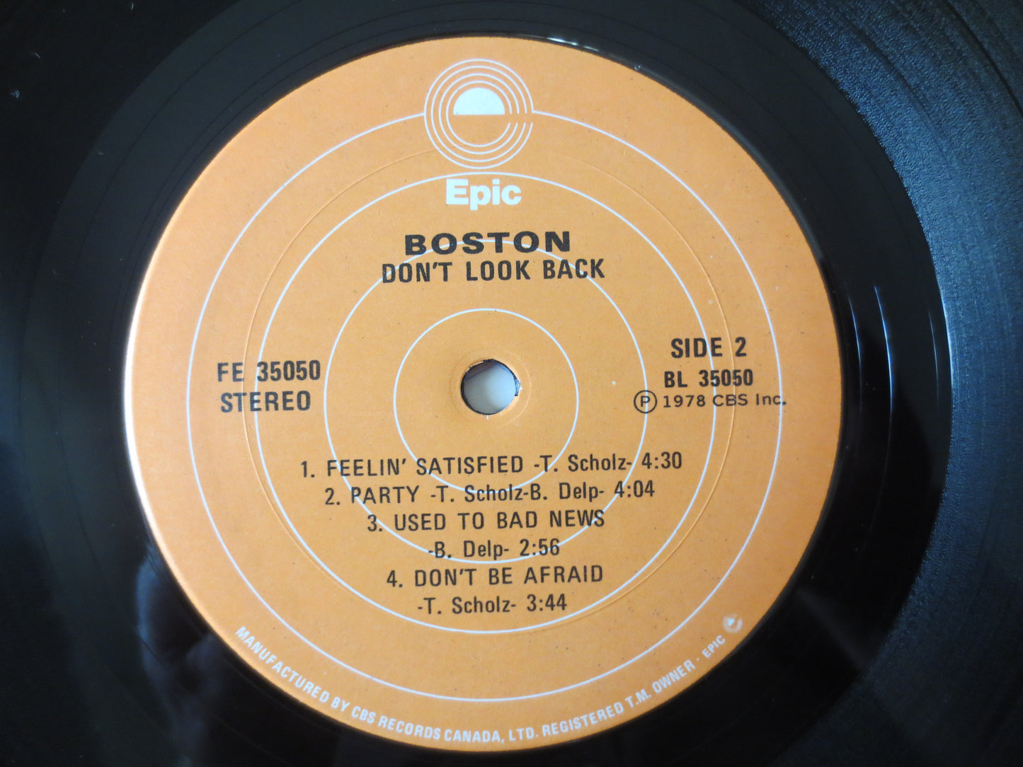 BOSTON, Don't LOOK Back, BOSTON Records, Boston lp, lps,  Rock Record, Record Vinyl, Vinyl Record, Vinyl Rock, 1978 Records