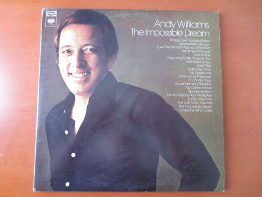 ANDY WILLIAMS, The Impossible DREAM, Andy Williams Albums, Andy Williams Vinyl, Vintage Vinyl, Jazz Albums, 1971 Records