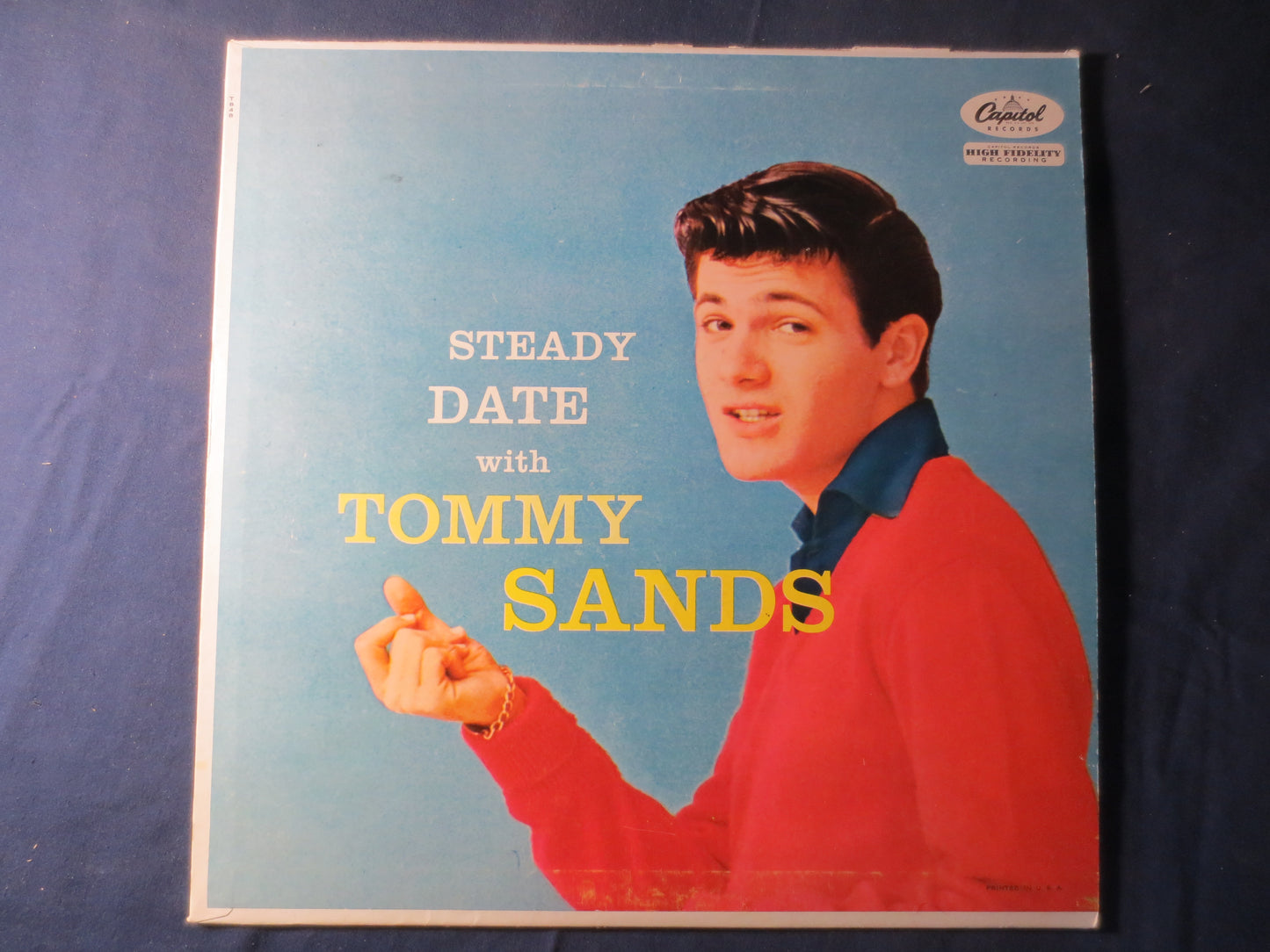 TOMMY SANDS, 1st Records, Steady Date, Tommy Sands Record, Tommy Sands Album, Tommy Sands Lp, Vinyl Records, 1957 Records