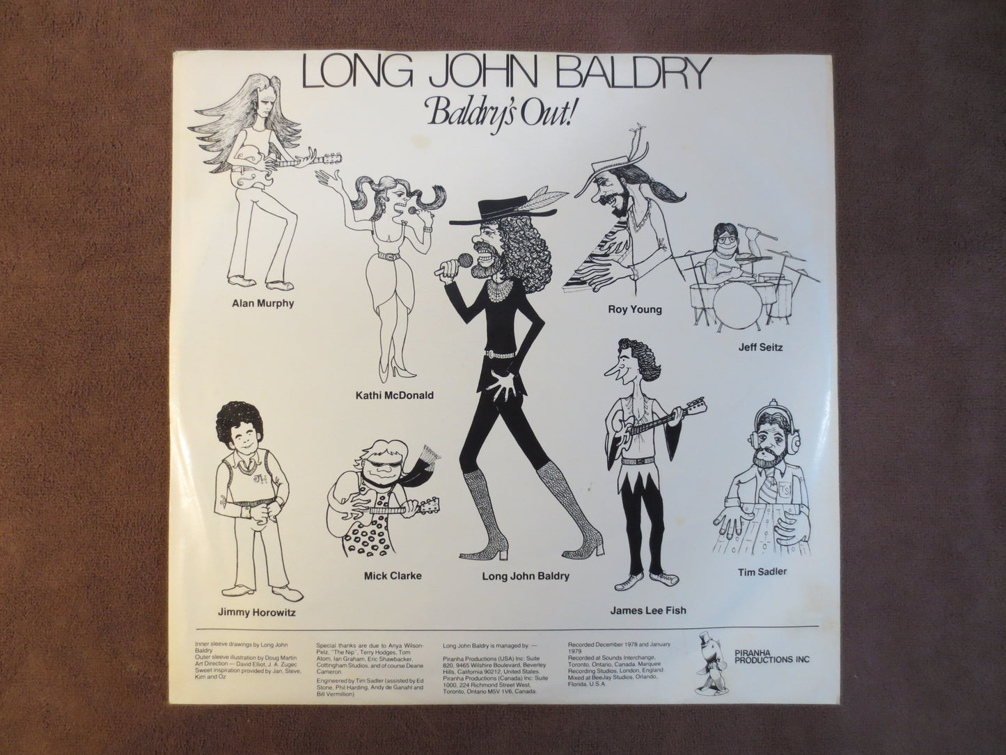 LONG JOHN BALDRY, Baldry's Out Album, Long John Baldry Lp, Blues Record, Blues Album, Blues Vinyl, Blues Lp, 1979 Records