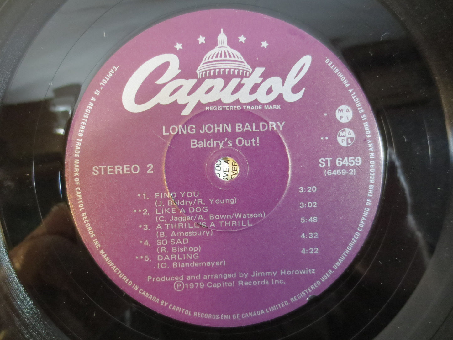 LONG JOHN BALDRY, Baldry's Out Album, Long John Baldry Lp, Blues Record, Blues Album, Blues Vinyl, Blues Lp, 1979 Records