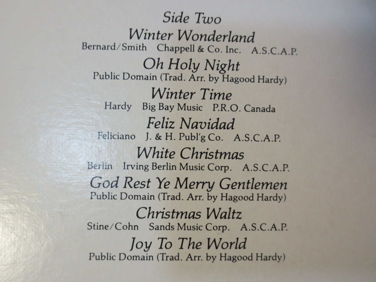 HAGOOD HARDY, CHRISTMAS Album, Hagood Hardy Record, Hagood Hardy Album