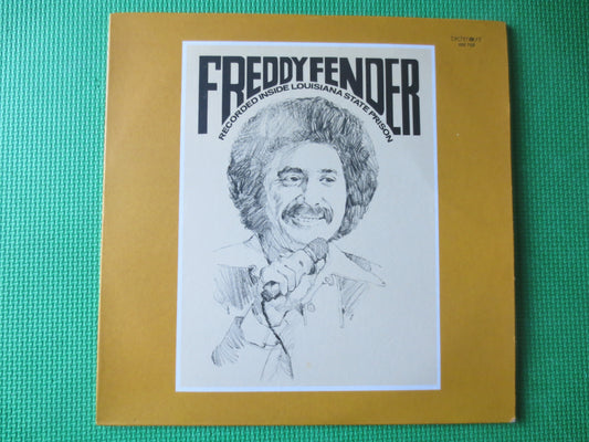 FREDDY FENDER, Louisiana State PRISON, Country Records, Record Vinyl, Freddy Fender Album, lps, Country lps, 1975 Records