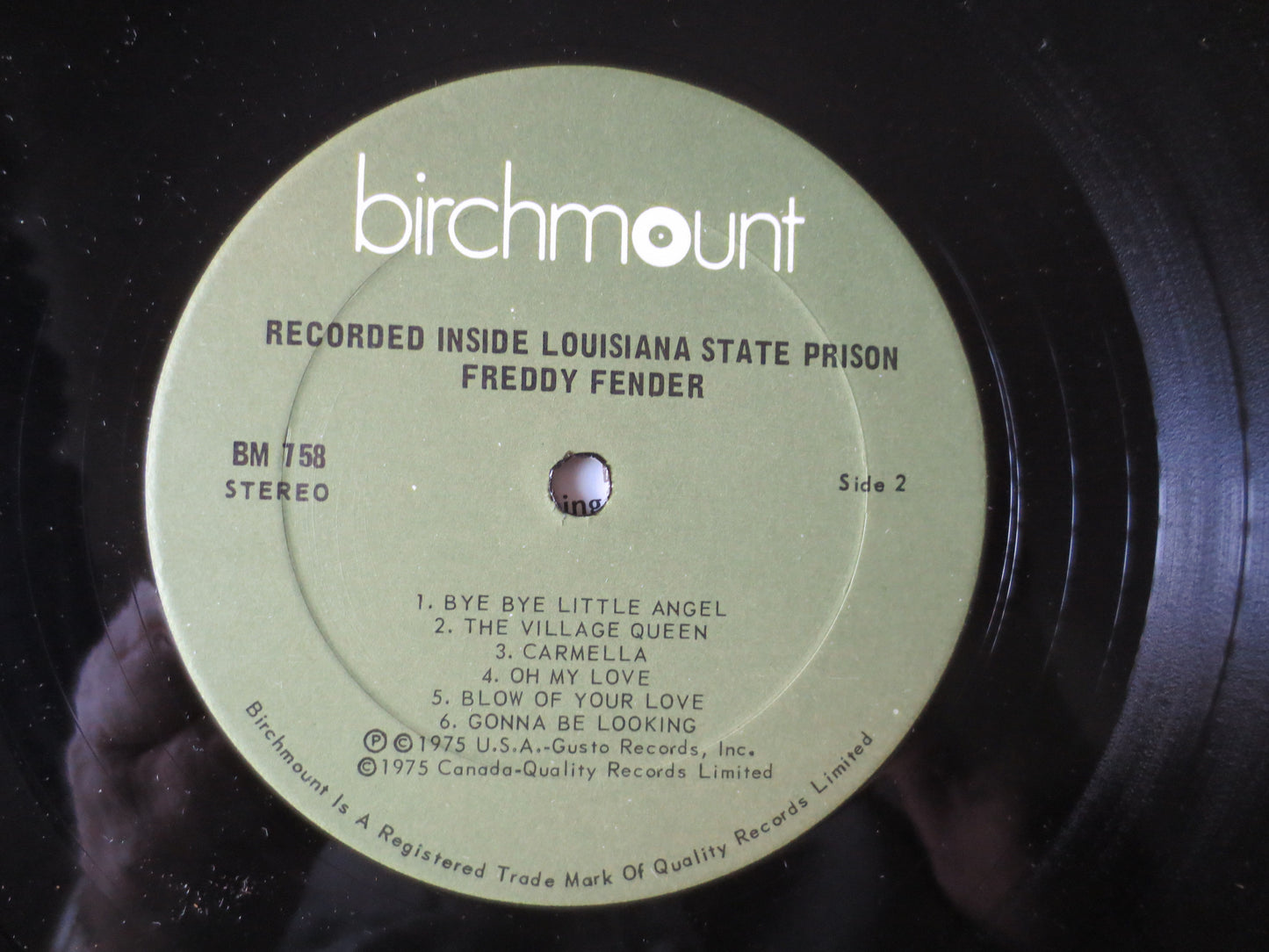 FREDDY FENDER, Louisiana State PRISON, Country Records, Record Vinyl, Freddy Fender Album, lps, Country lps, 1975 Records