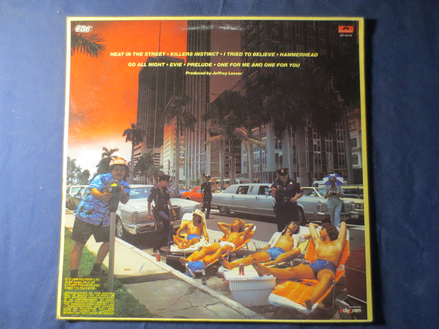 PAT TRAVERS, HEAT in the Street, Pat Travers Record, Pat Travers Album, Pat Travers Lp, Rock Records, Vinyl, 1978 Records