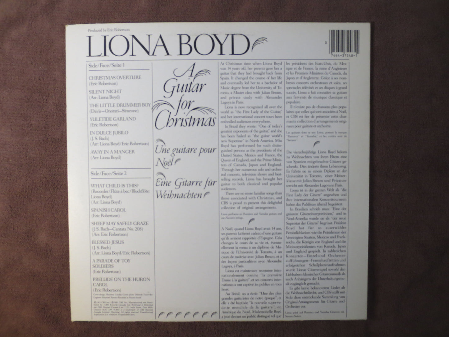 LIONA BOYD Record, CHRISTMAS Album, Christmas Songs, Christmas Record, Christmas Vinyl, Christmas Lp, Vinyl, 1981 Records