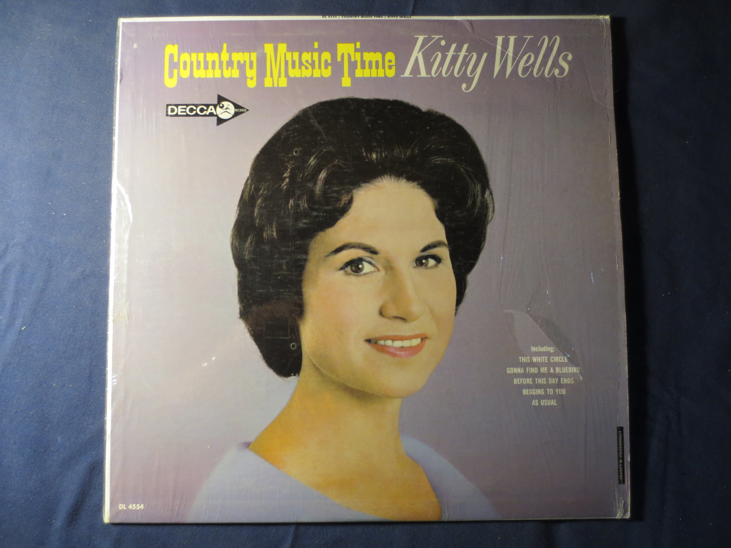 KITTY WELLS, Country MUSIC Time, Country Records, Kitty Wells Records, Kitty Wells Album, Vinyl Records, Vinyl, 1964 Record