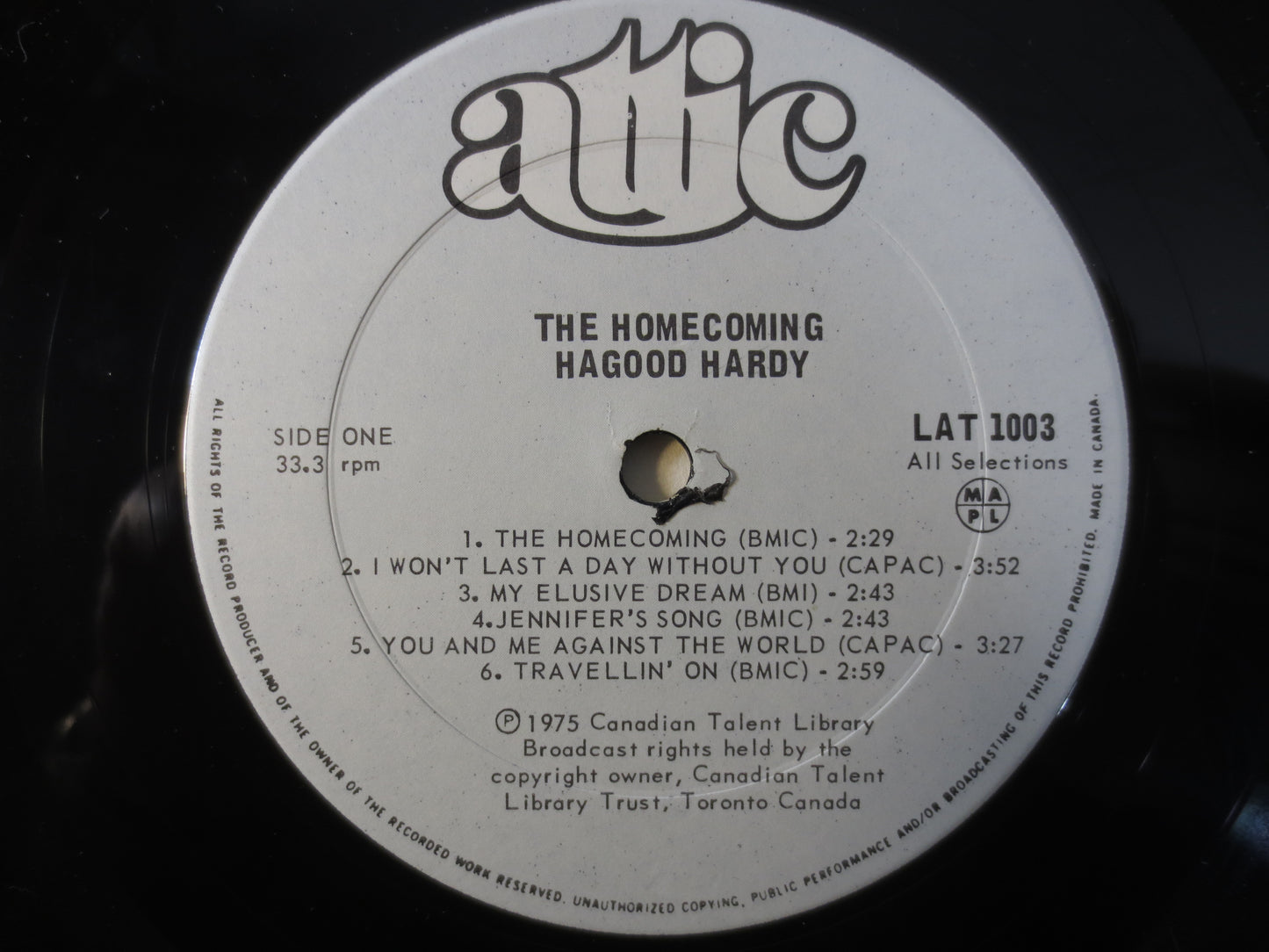 HAGOOD HARDY, HOMECOMING Album, Christmas Songs, Christmas Record, Christmas Vinyl, Christmas Lp, Vinyl, 1975 Records