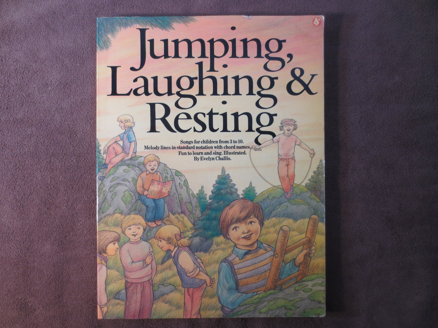 Vintage Books, JUMPING LAUGHING, CHILDRENS Songs, Sheet Music, Music Books, Children's Books, Kids Music Book, Kids Songs, Kids Sheet Music