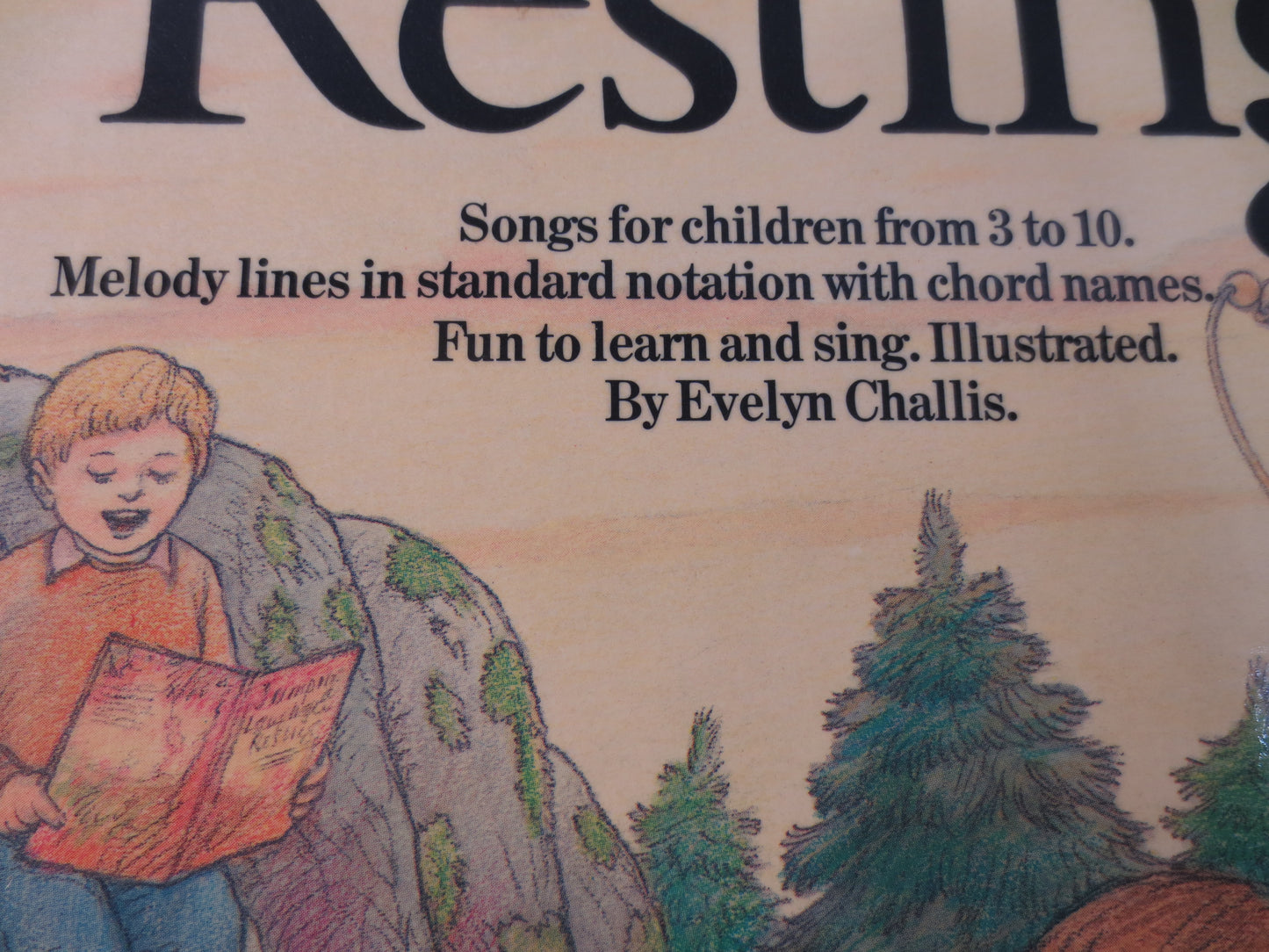 Vintage Books, JUMPING LAUGHING, CHILDRENS Songs, Sheet Music, Music Books, Children's Books, Kids Music Book, Kids Songs, Kids Sheet Music