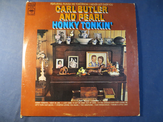 CARL BUTLER, and PEARL, Honky Tonkin', Ragtime Records, Honky Tonk Records, Vintage Vinyl, Records, Vinyl, 1969 Records