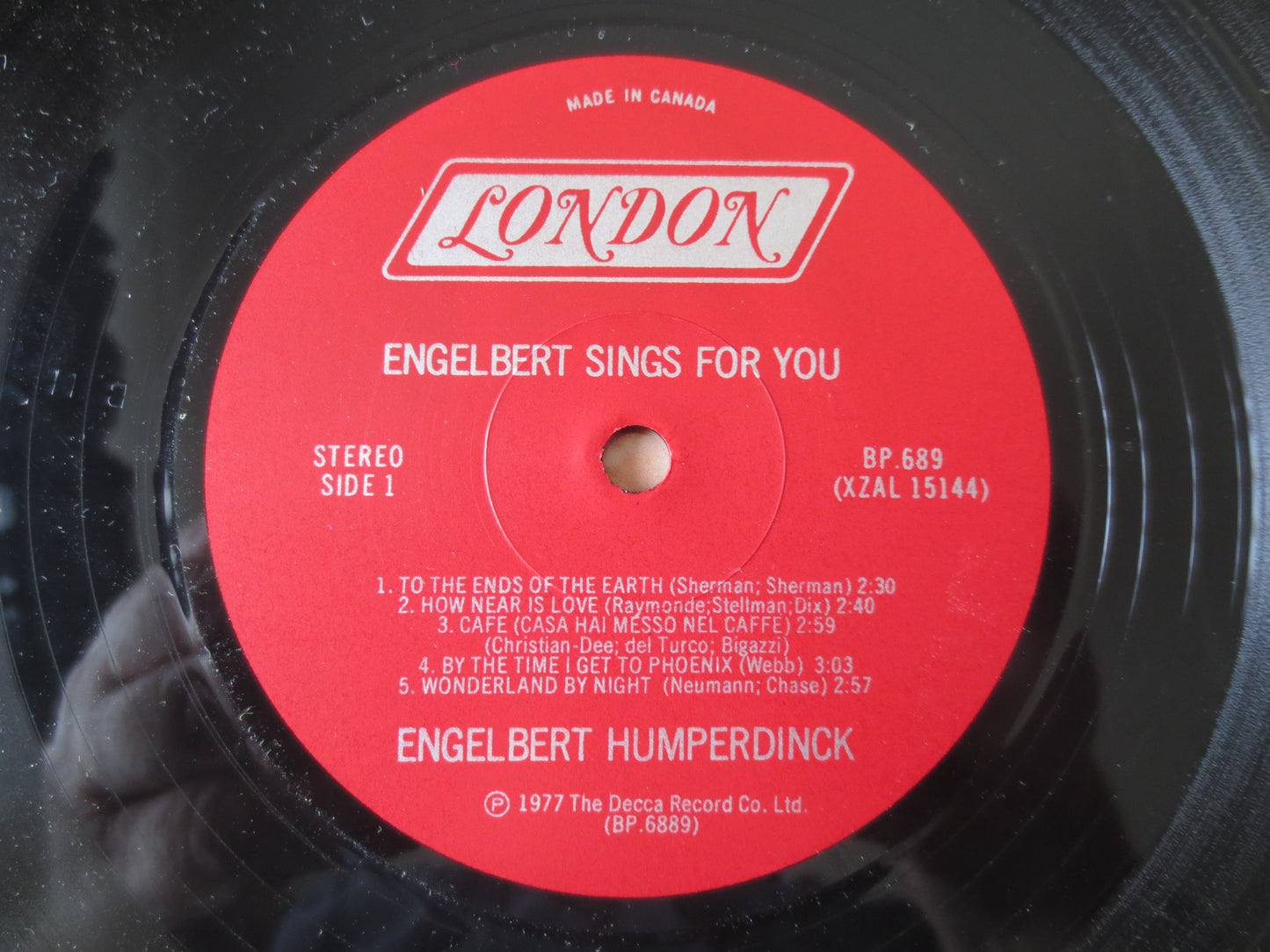 ENGELBERT HUMPERDINCK, SINGS, Pop Records, Vintage Vinyl, Records, Albums, Vinyl Records, Vinyl Albums, Lps, 1977 Records