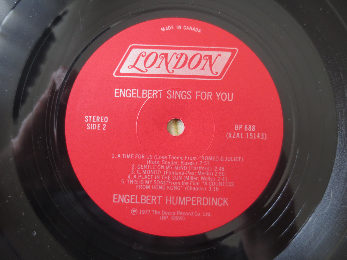 ENGELBERT HUMPERDINCK, SINGS, Pop Records, Vintage Vinyl, Records, Albums, Vinyl Records, Vinyl Albums, Lps, 1977 Records