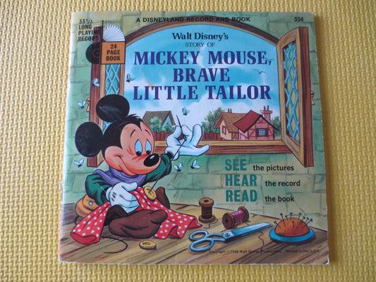 DISNEY Album, MICKEY MOUSE, Disneyland Records, Disney Records, Childrens Record, Disney Lp, Kids Lp, lps, 1968 Records