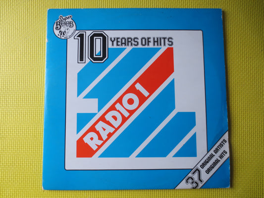 RADIO 1, 10 Years of HITS, 2 RECORDS, Vintage Vinyl, Record Vinyl, Record, Vinyl Record, Vinyl, Rock Record, 1977 Records