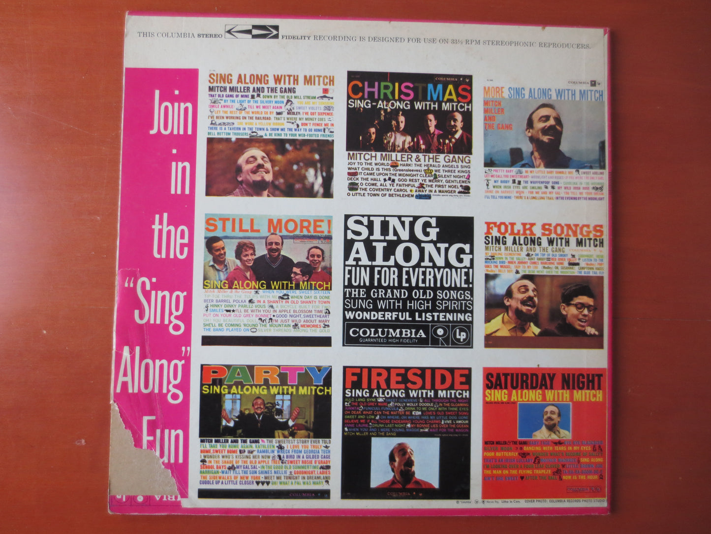 MITCH MILLER, SENTIMENTAL Album, Mitch Miller Albums, Mitch Miller Record, Mitch Miller Lp, Vintage Vinyl, Lps, 1960 Record