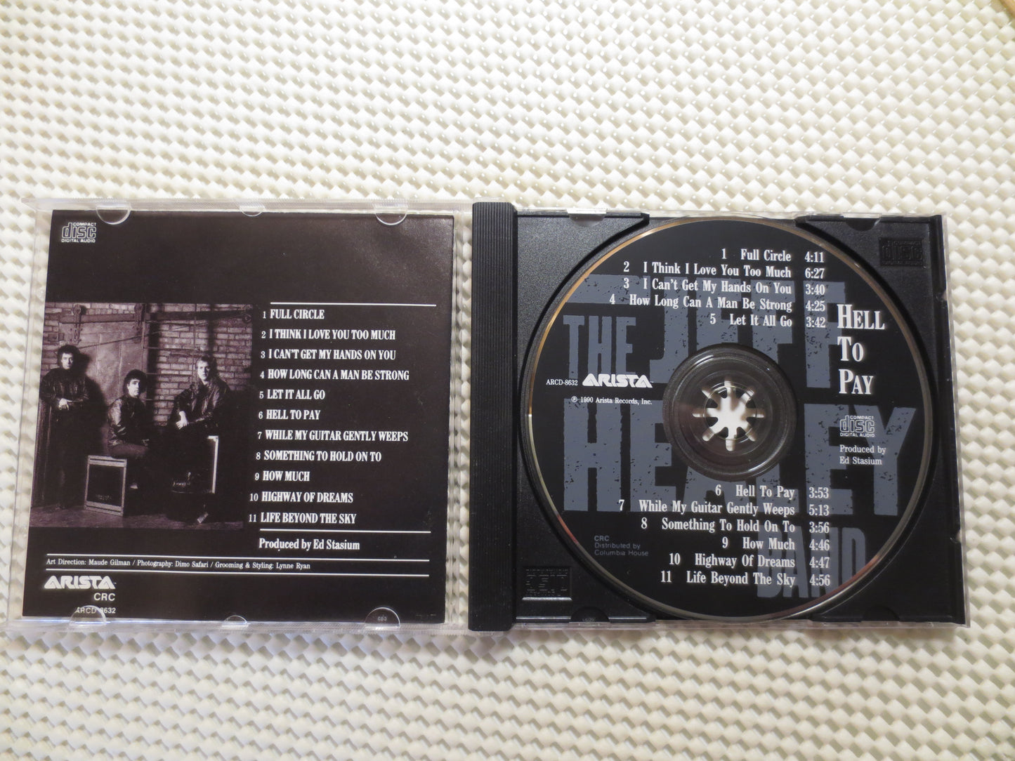 JEFF HEALEY, Hell To Pay, JEFF Healey Music, Jeff Healey Song, Jeff Healey Cd, Rock Cd, Vintage Rock Cd, 1990 Compact Discs