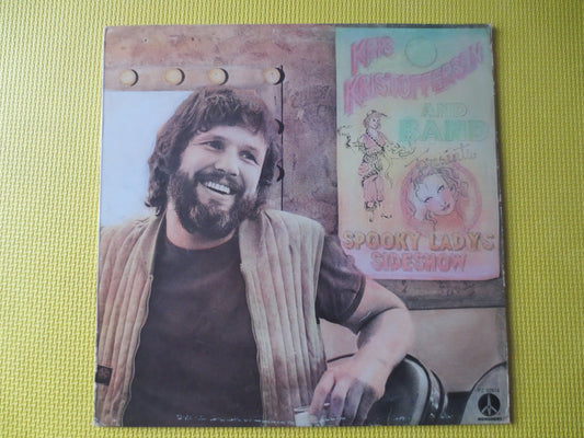 KRIS KRISTOFFERSON, SPOOKY Lady's Sideshow, Kristofferson, Vinyl Record, Vintage Vinyl, Record Vinyl, Records, 1974 Records