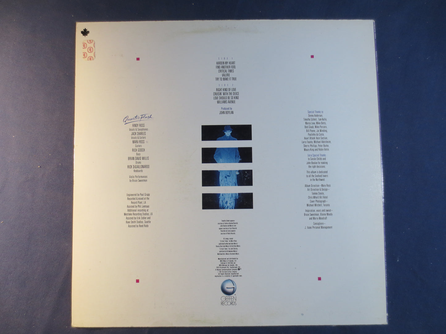 QUARTERFLASH, HARDEN My HEART, Quarterflash Records, Quarterflash Album, Vinyl Records, Quarterflash Lp, Lps, 1981 Records