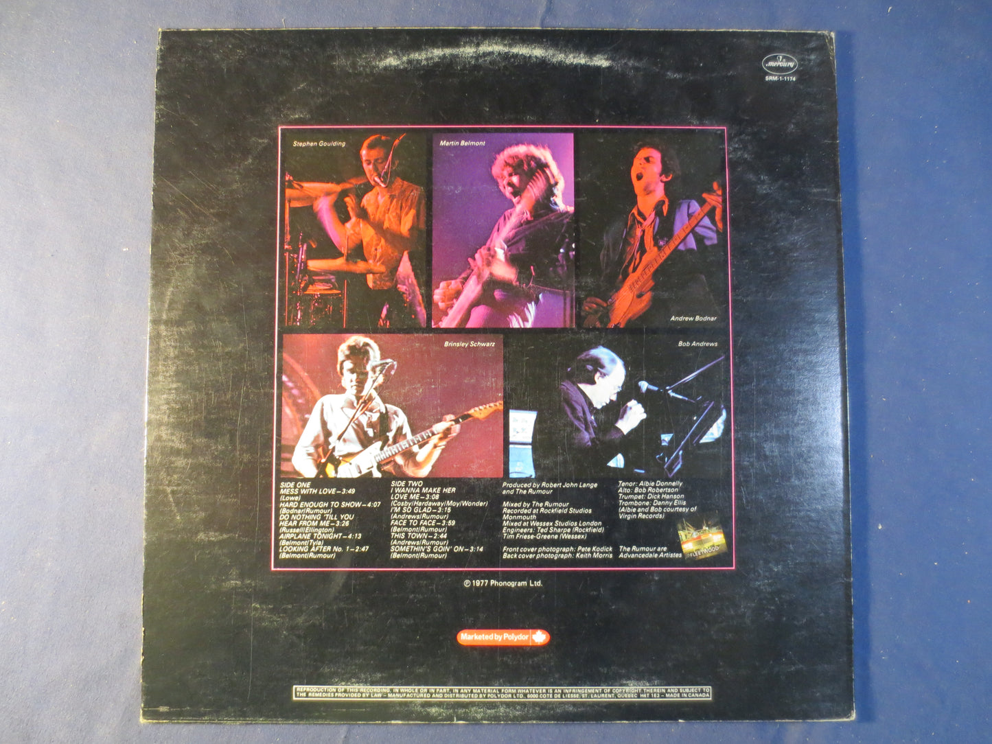 The RUMOUR, MAX, 1st RECORDS, The Rumour Records, The Rumour Albums, The Rumour Lp, Rock Records, Vinyl Record, 1977 Record