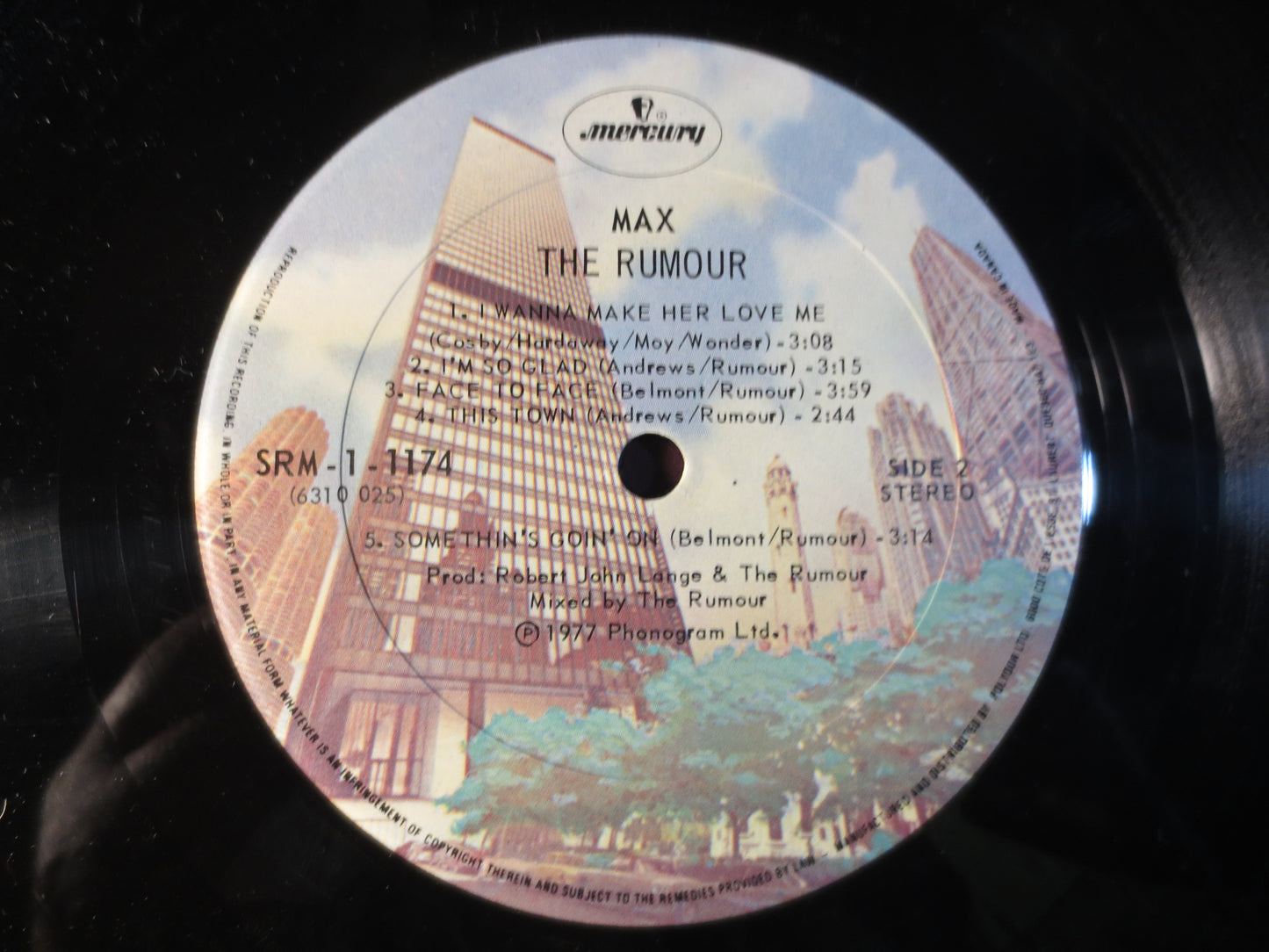 The RUMOUR, MAX, 1st RECORDS, The Rumour Records, The Rumour Albums, The Rumour Lp, Rock Records, Vinyl Record, 1977 Record