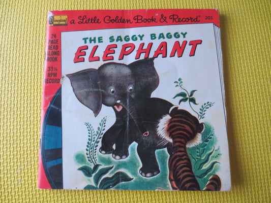 DISNEY Albums, Saggy Baggy ELEPHANT, DISNEYLAND Records, Disney Records, Childrens Record, Disney Lp, Kids lps, 1975 Record