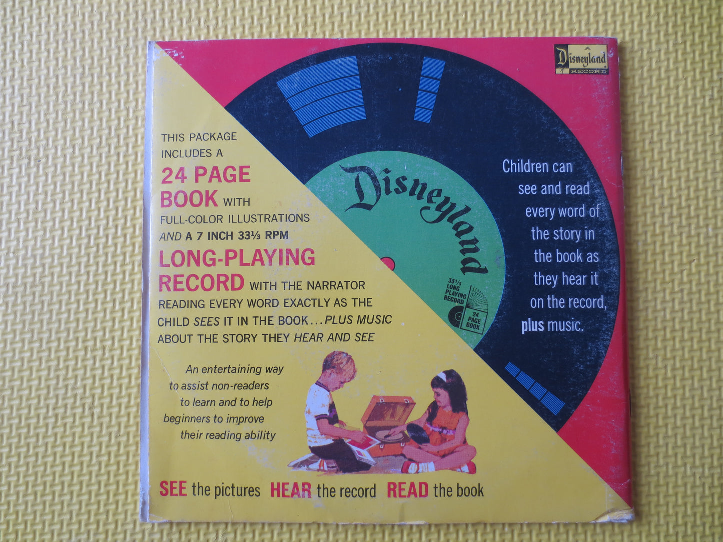 DISNEY Album, The Night Before Christmas, Disneyland Records, Disney Records, Childrens Record, Disney Lp, Lps, 1970 Record