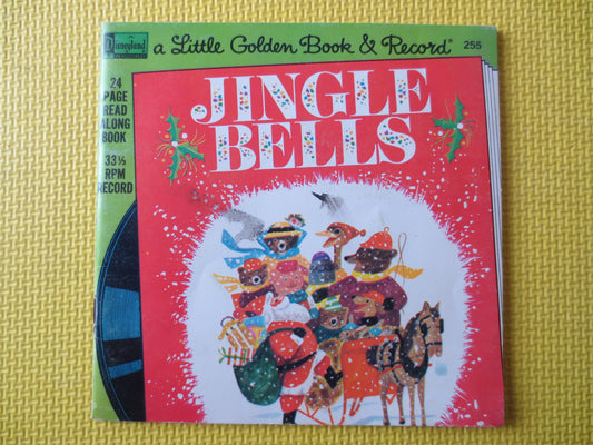 JINGLE BELLS, DISNEY Record, Disneyland Records, Disney Album, Disney Vinyl, Childrens lp, Kids Record, Vinyl, 1976 Records