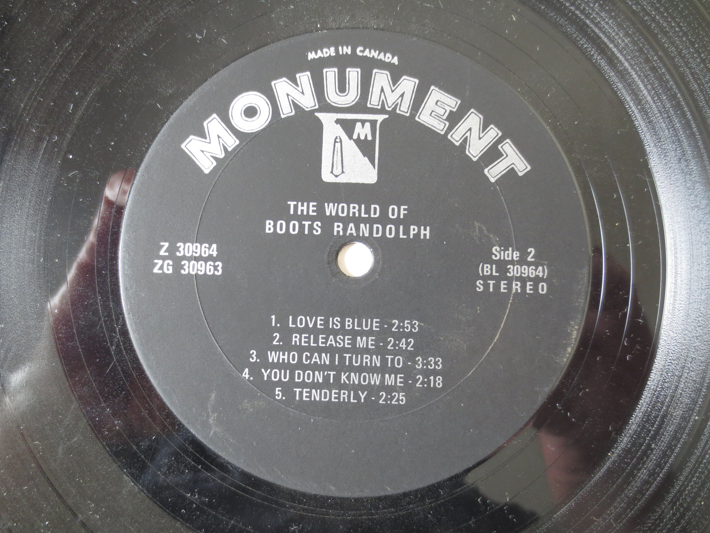 BOOTS RANDOLPH, The World of, Jazz Records, Jazz Vinyl, Vintage Vinyl, Record Vinyl, Vinyl Records, Jazz Lp, 1971 Records